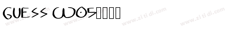 Guess W05字体转换